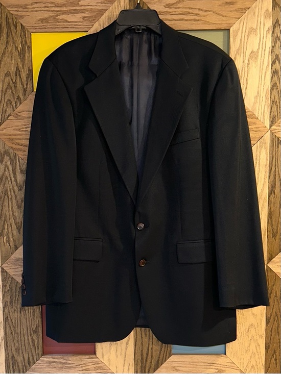 Ralph Lauren Other - Ralph Lauren Men’s Navy Blue 100% Wool Sport Coat Blazer ~ Size 42 Tall